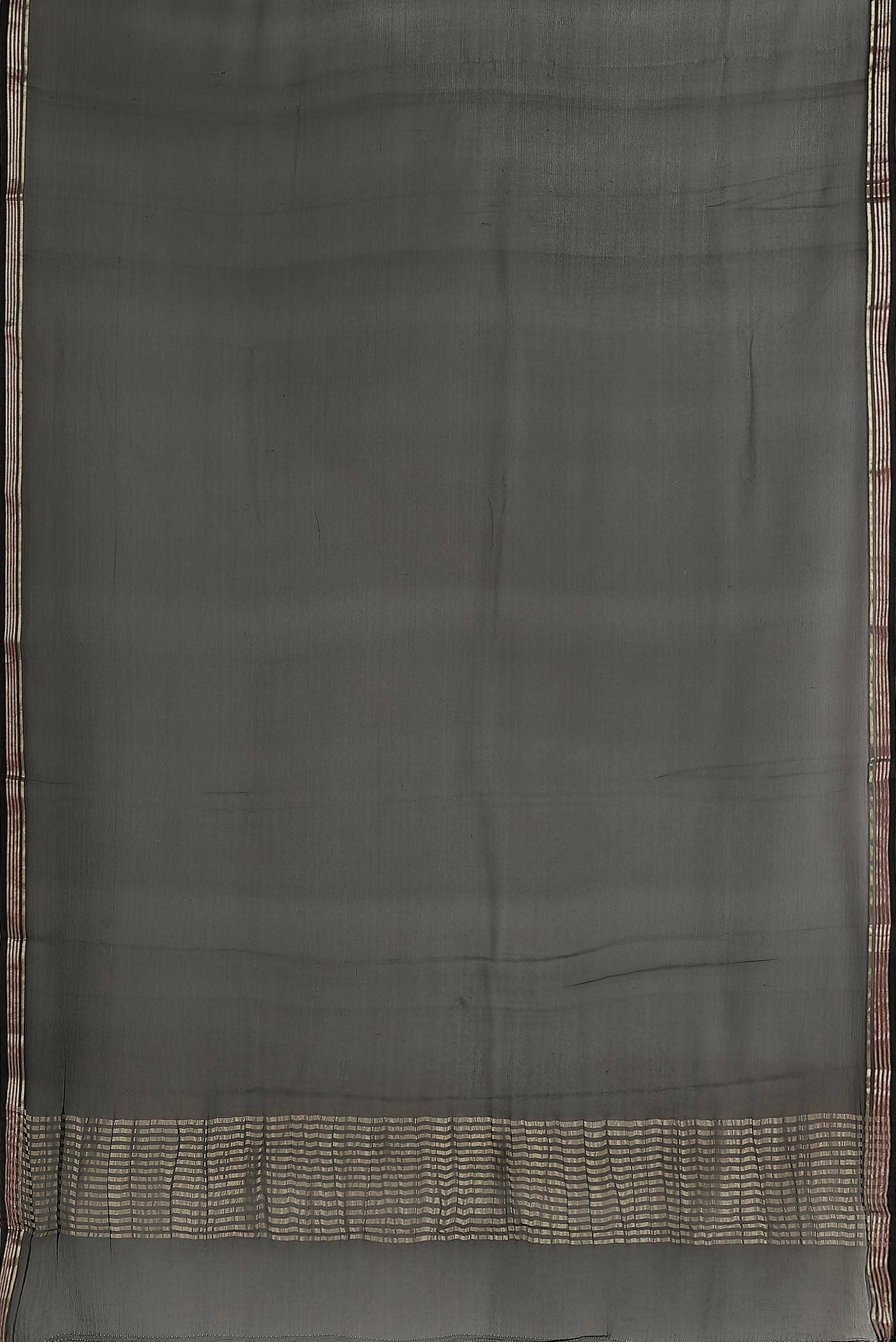 Black Mysore Chiffon Saree