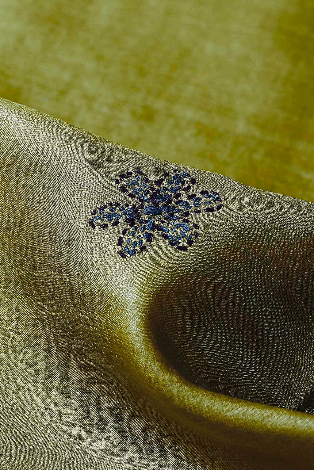 Green Tussar Silk Saree
