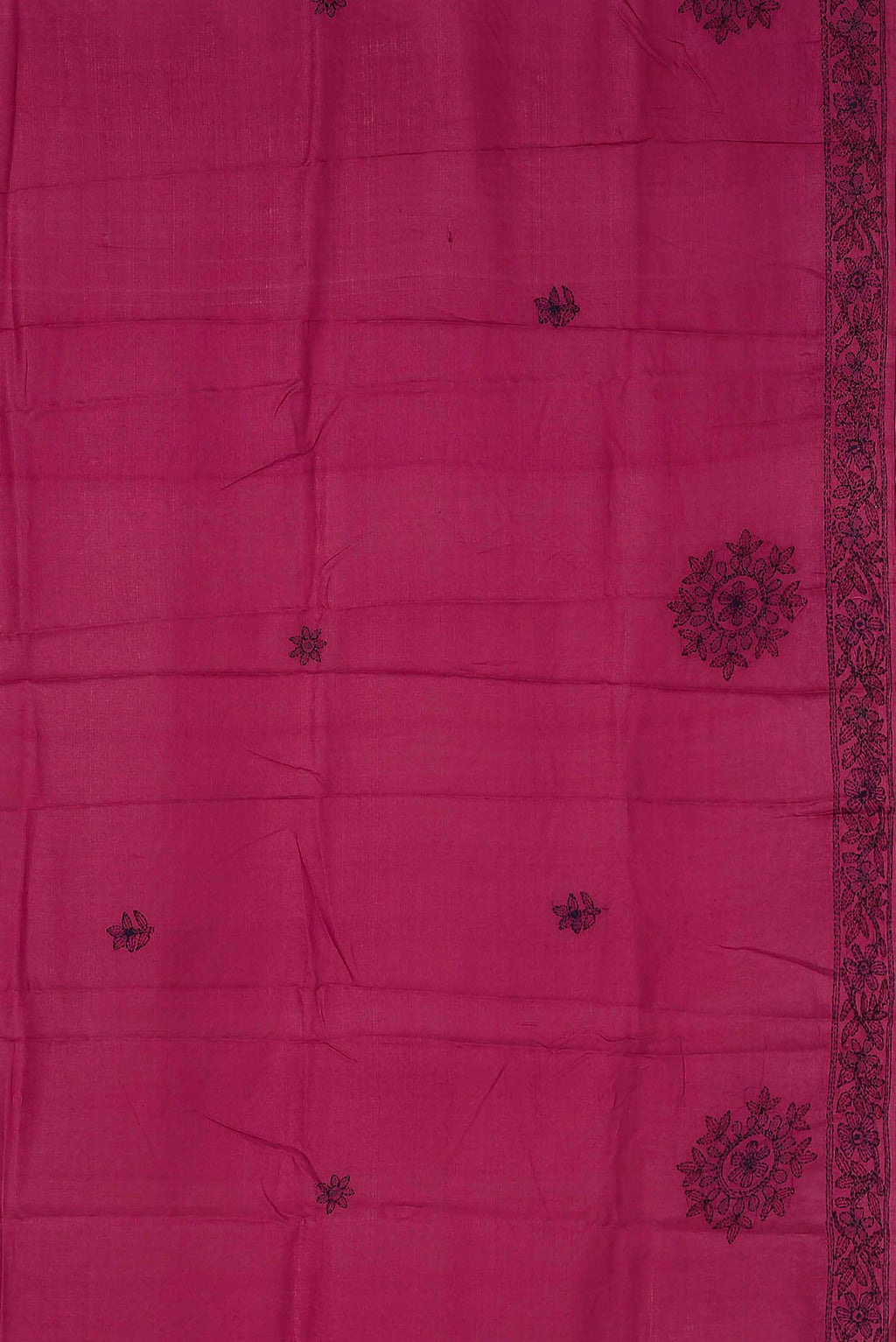 Pink Tussar Silk Saree