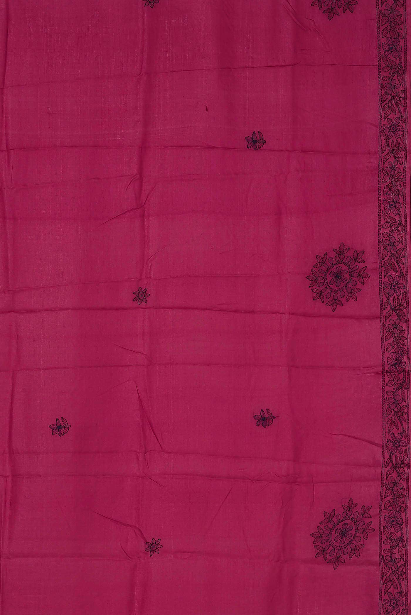 Pink Tussar Silk Saree