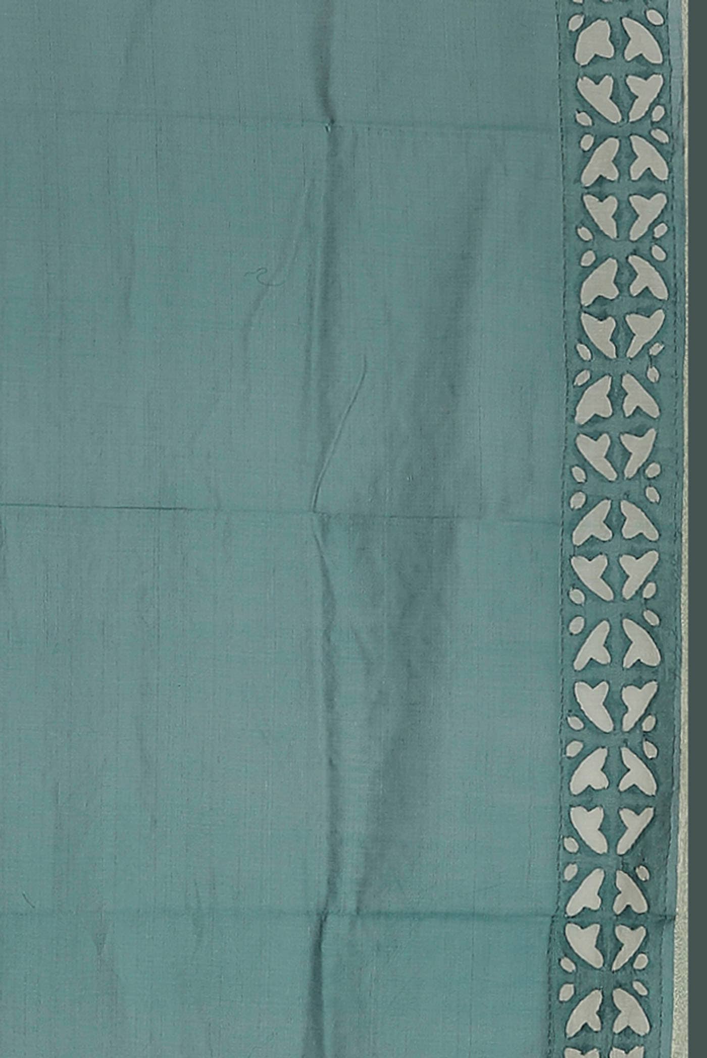 Sage Green Chanderi Silk Cotton Saree