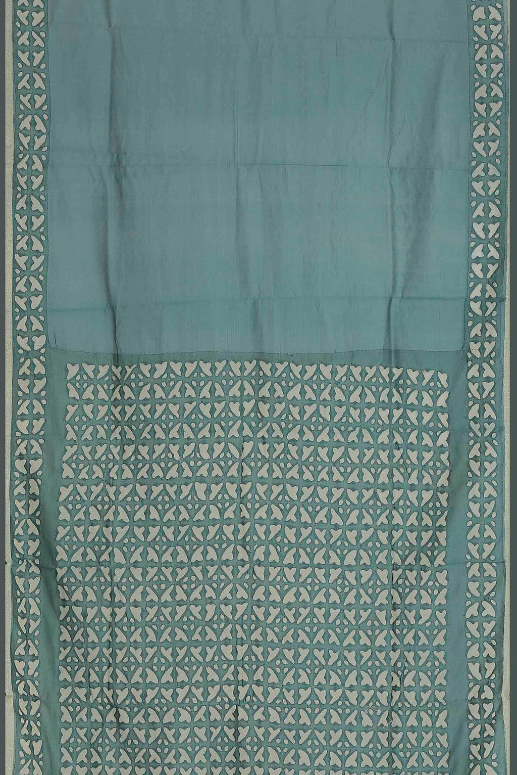 Sage Green Chanderi Silk Cotton Saree
