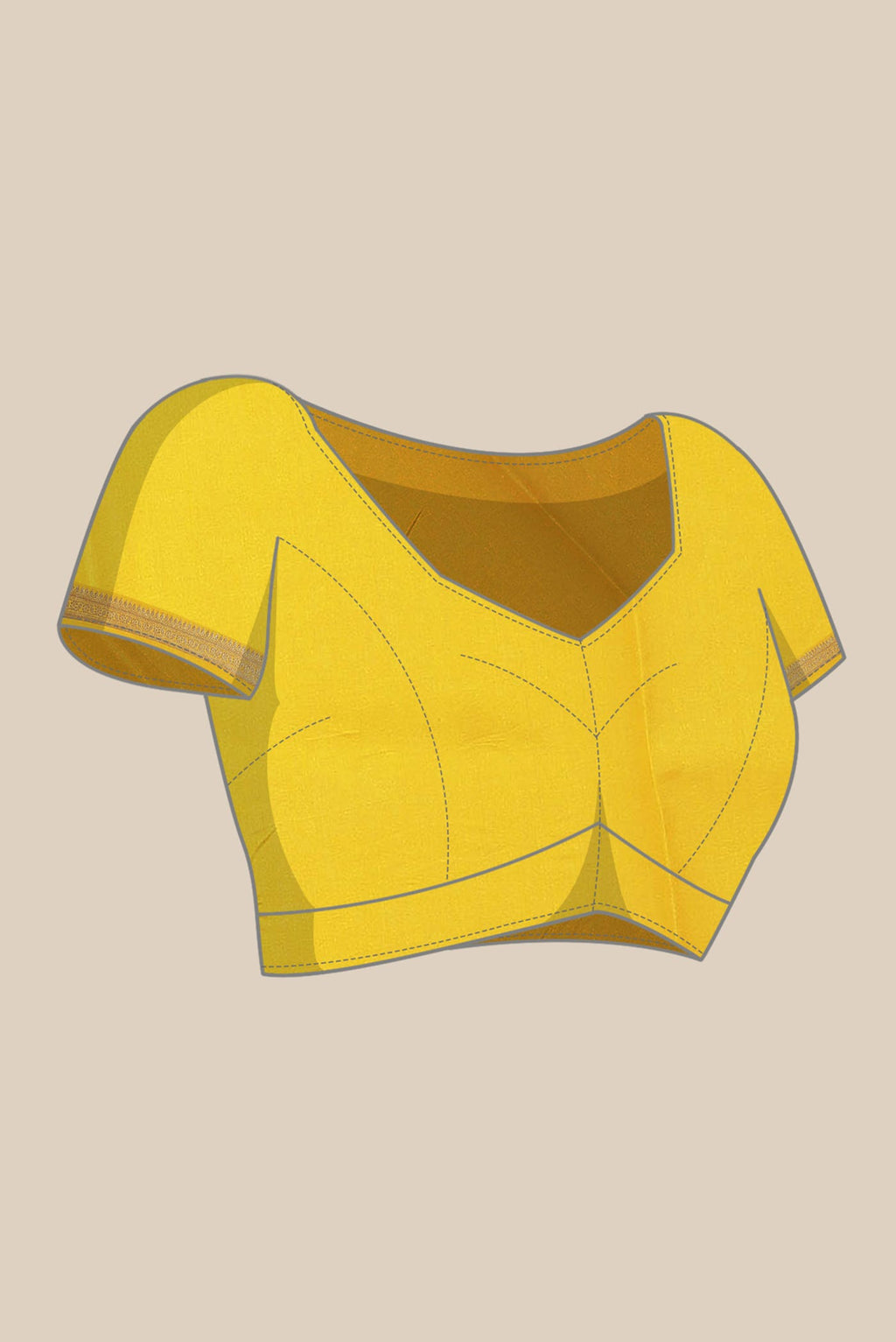 Yellow Pure Organza Silk Saree