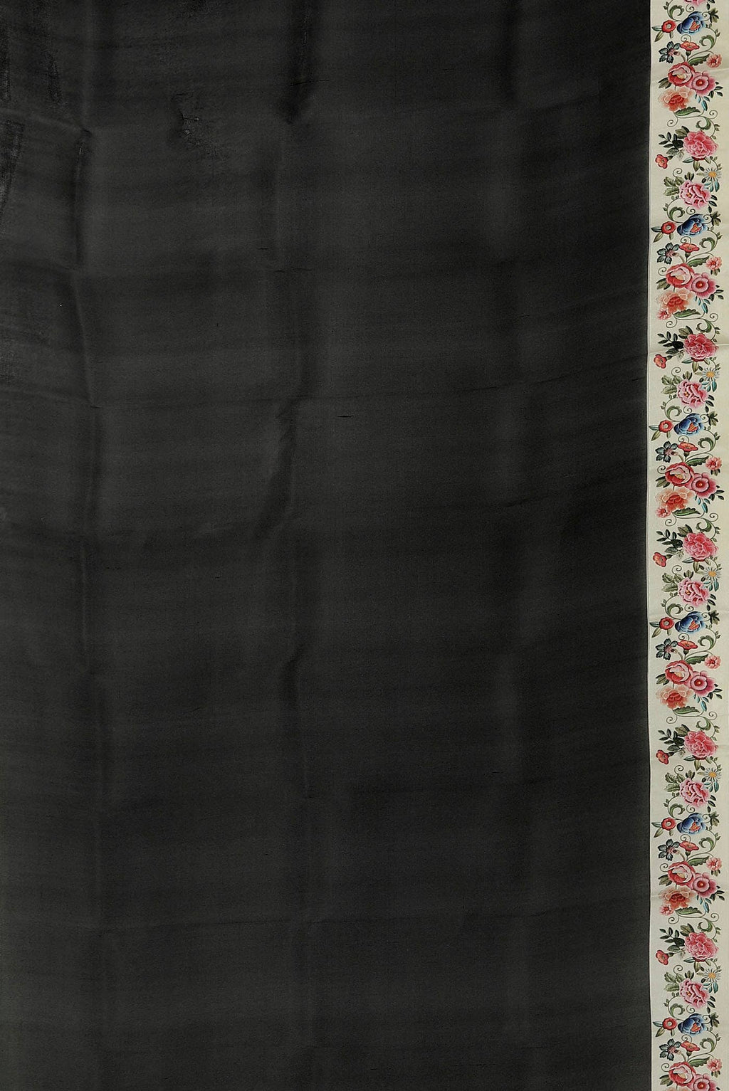 Black Organza Silk Saree