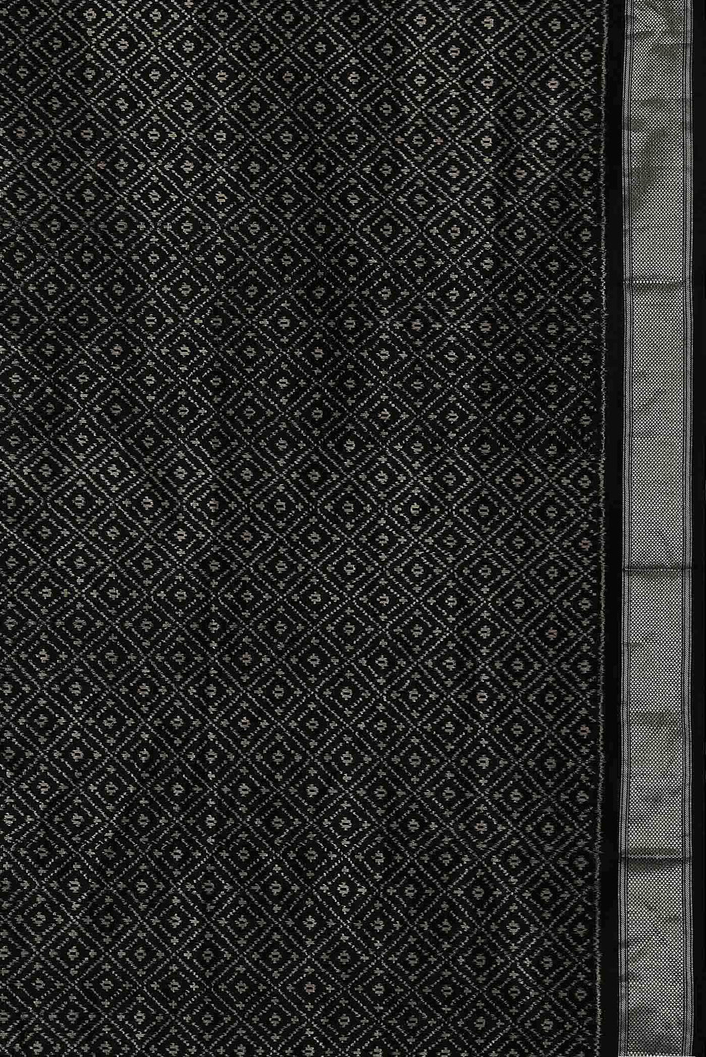 Black Pochampally Silk Saree