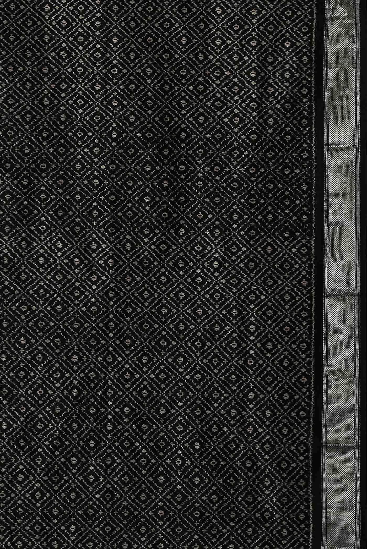 Black Pochampally Silk Saree