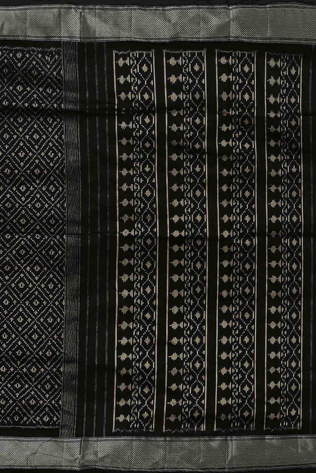 Black Pochampally Silk Saree