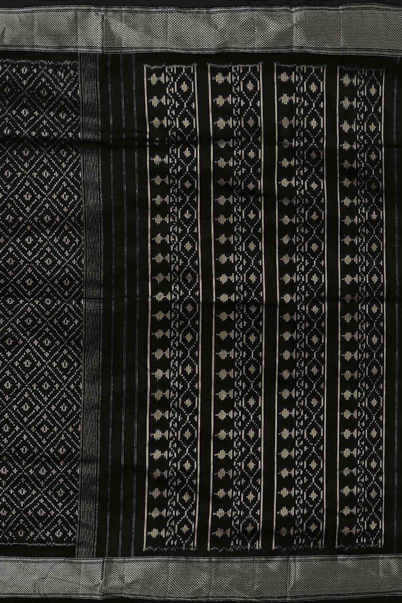 Black Pochampally Silk Saree