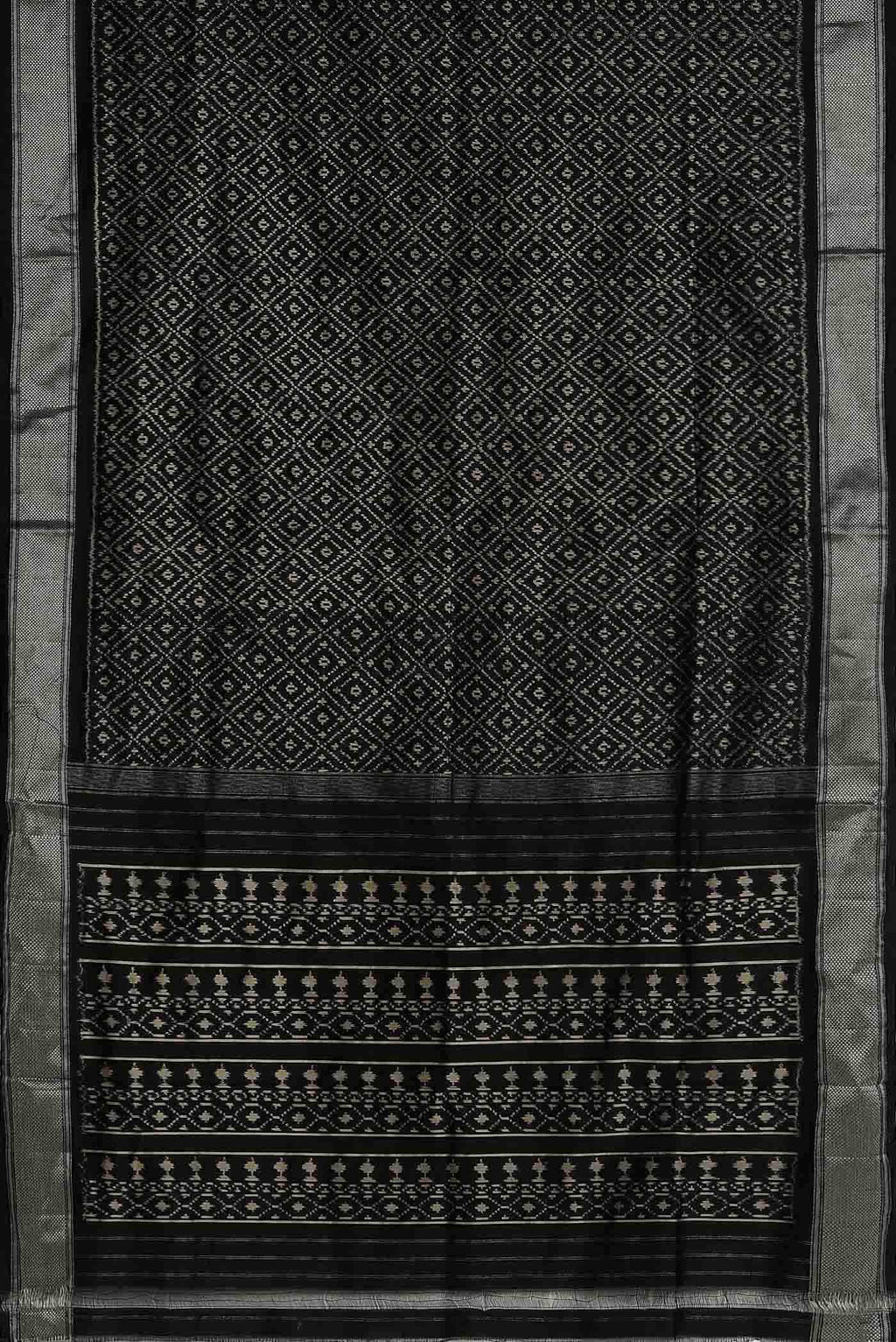 Black Pochampally Silk Saree