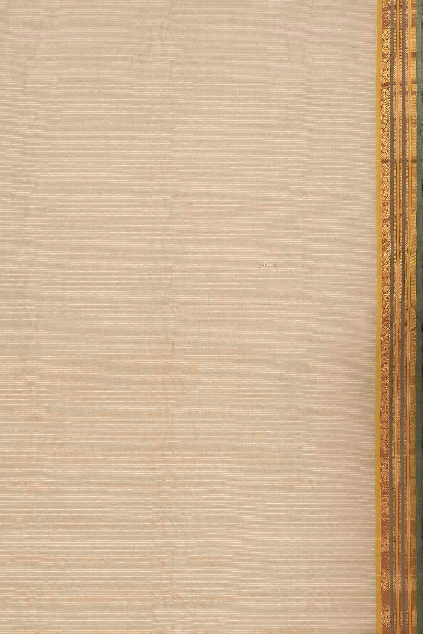 Beige Gadwal cotton Saree