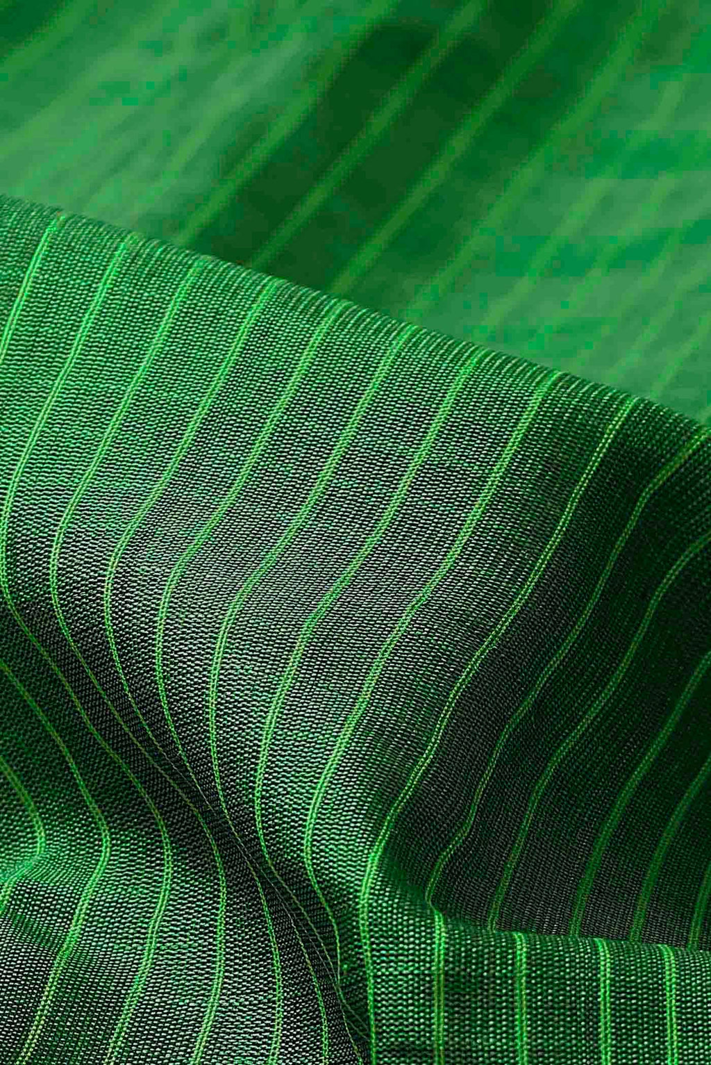 Green Gadwal cotton Saree