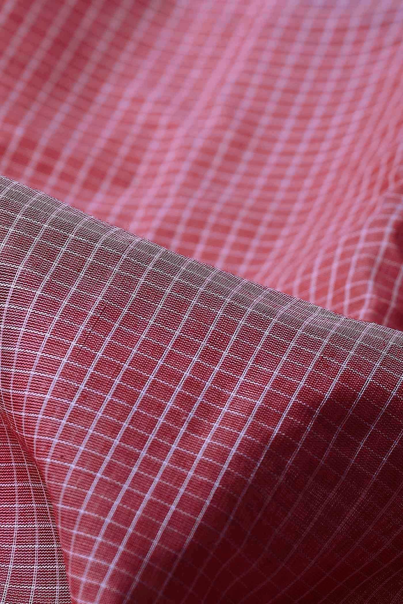 Coral Gadwal cotton Saree