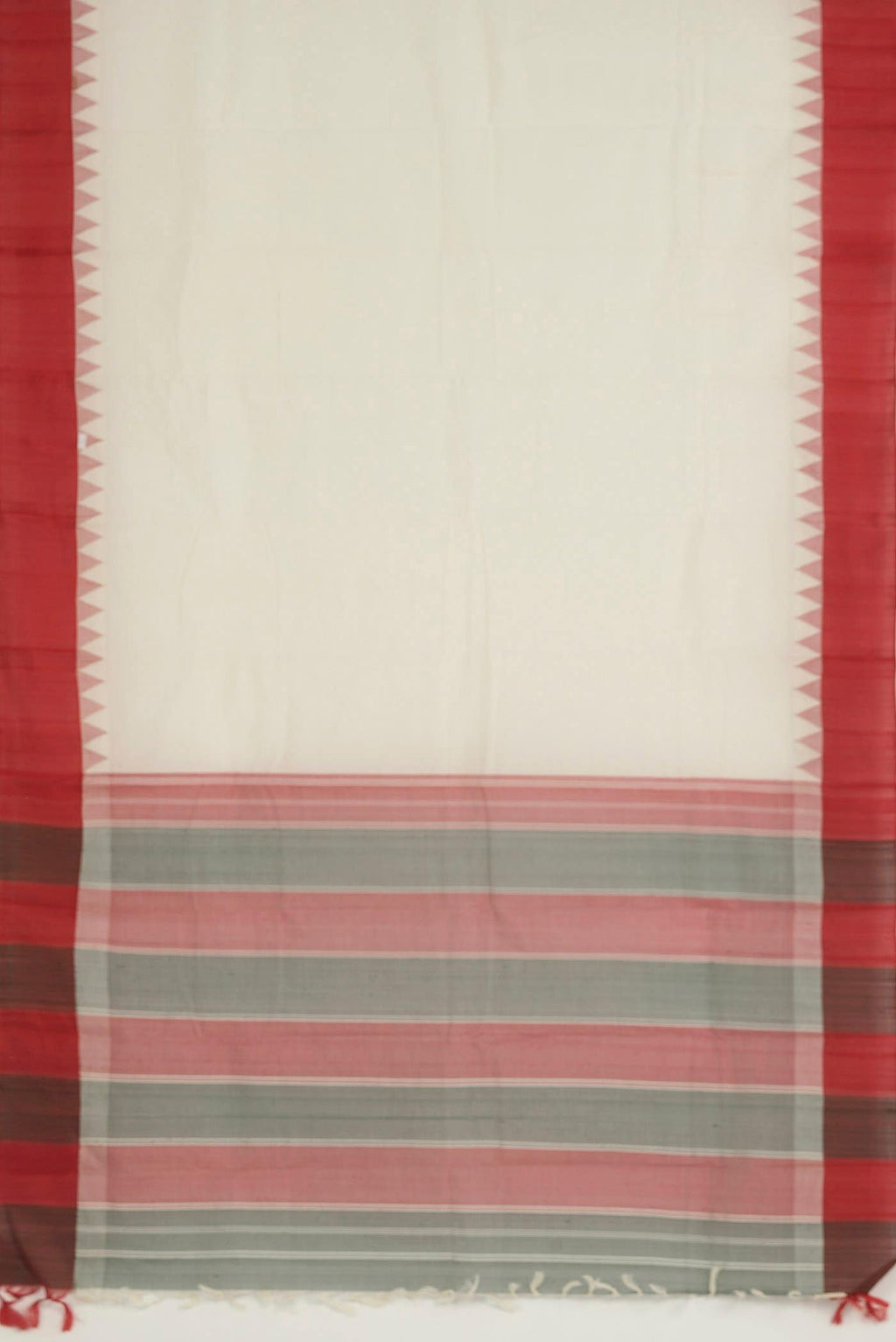Off White Kanchi Cotton Saree