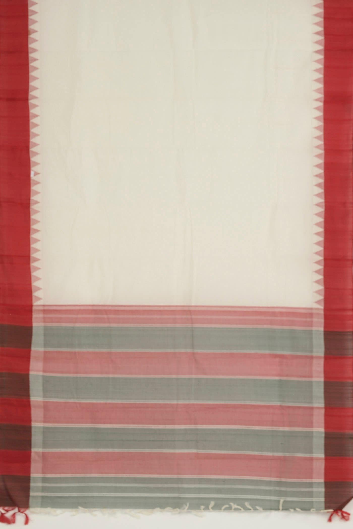 Off White Kanchi Cotton Saree