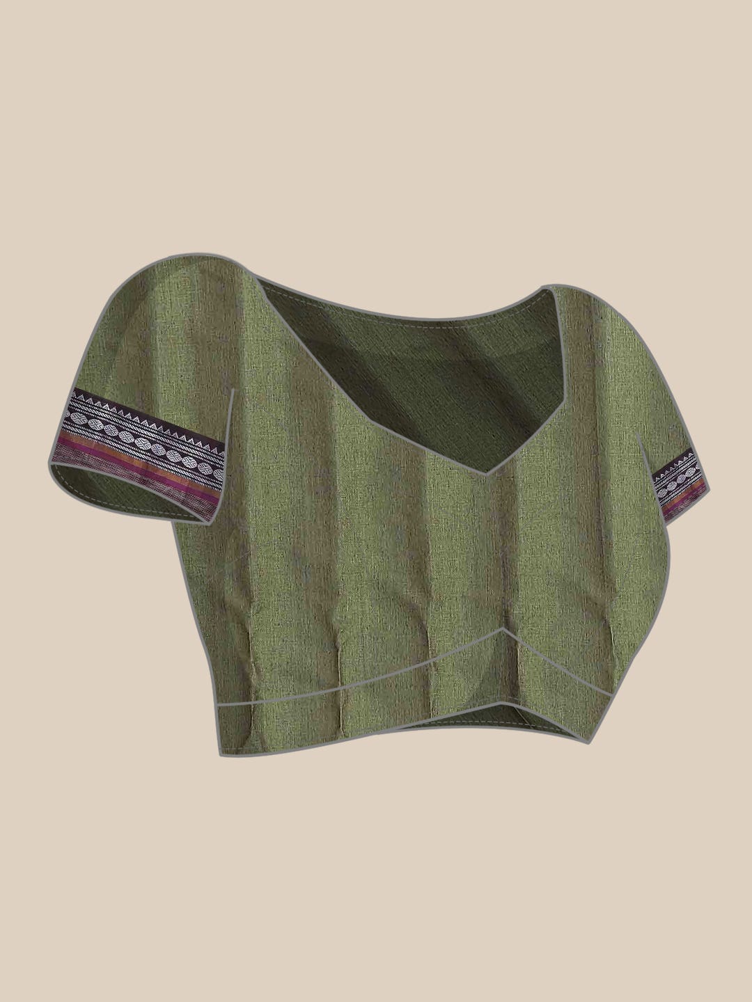 Green Gadwal cotton Saree