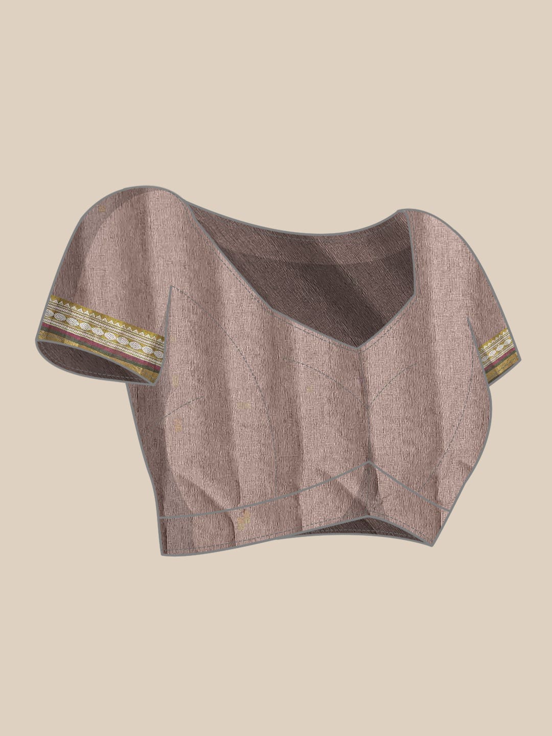 Brown Gadwal cotton Saree