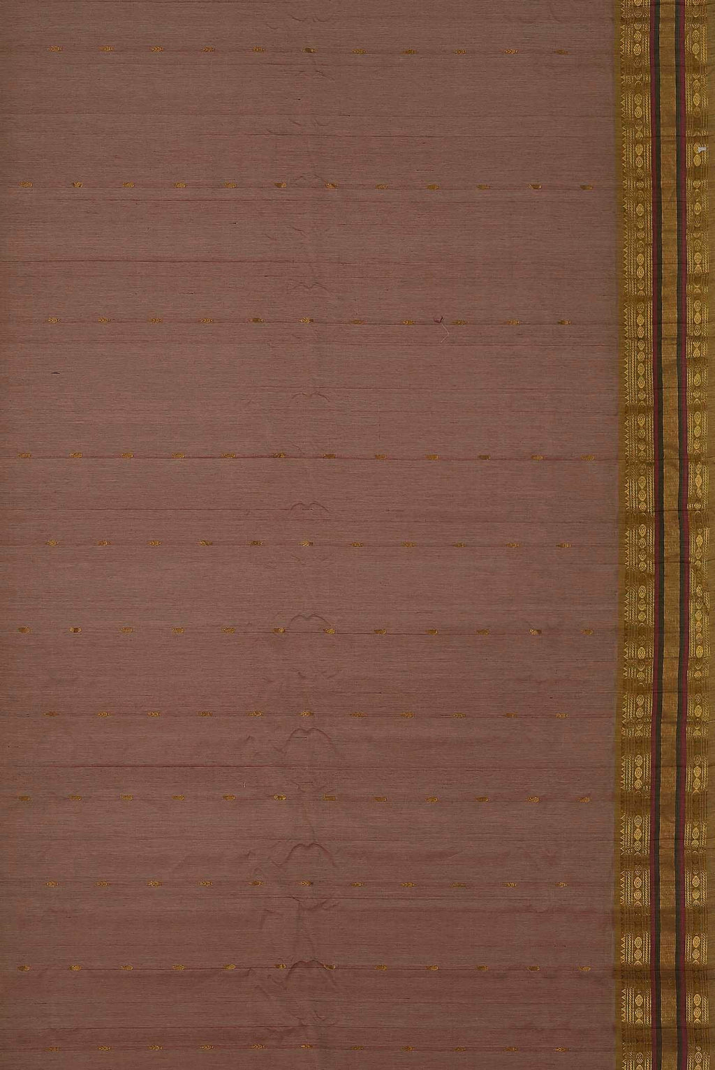 Brown Gadwal cotton Saree