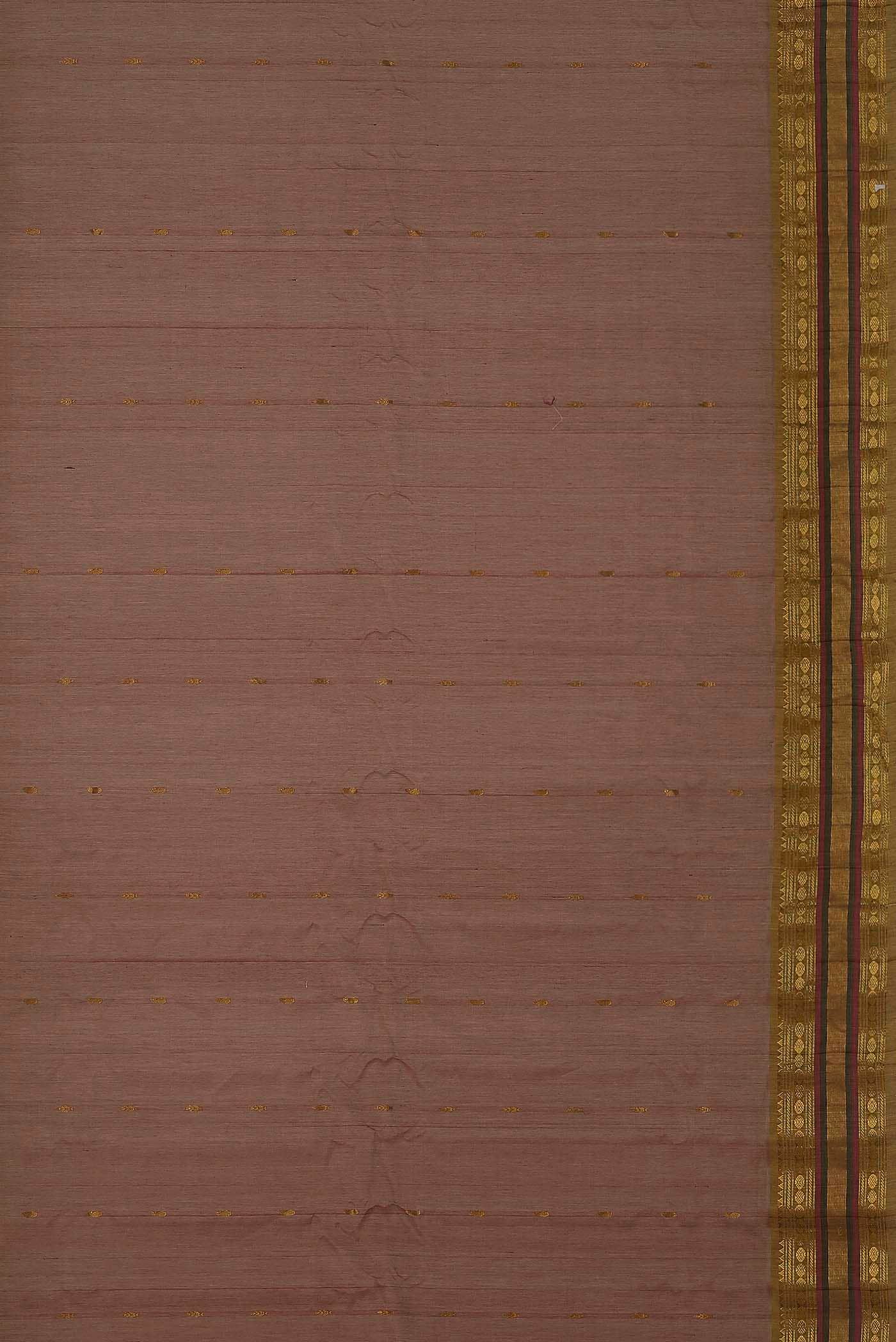 Brown Gadwal cotton Saree