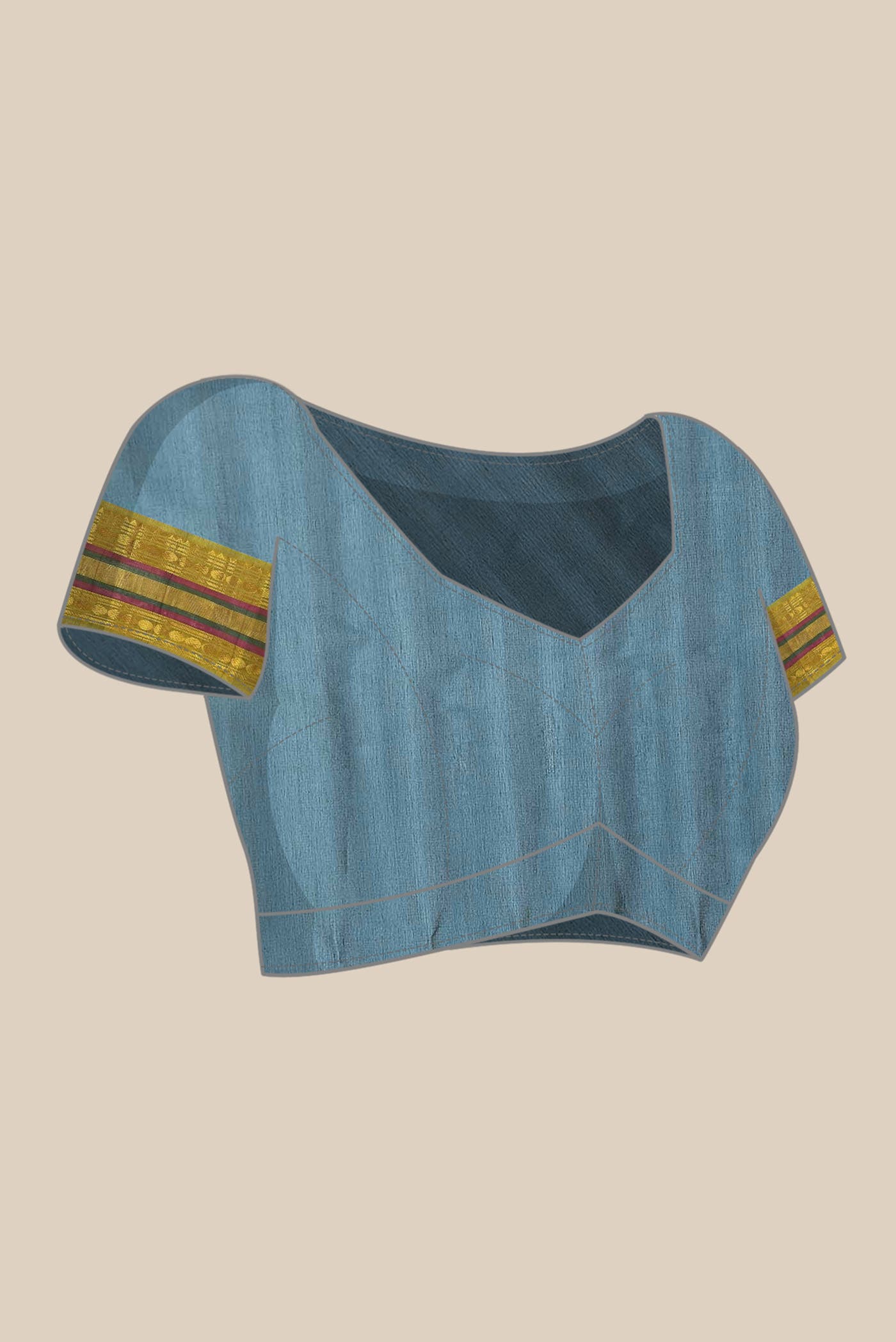 Blue Gadwal Silk Cotton Saree