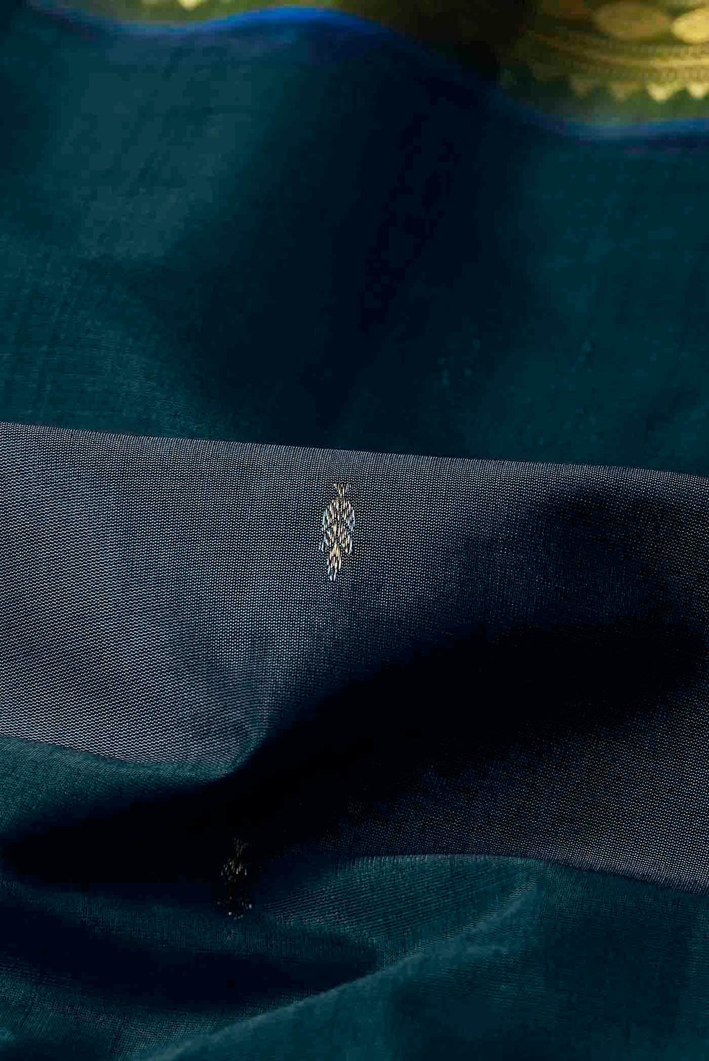 Blue Gadwal Silk Cotton Saree
