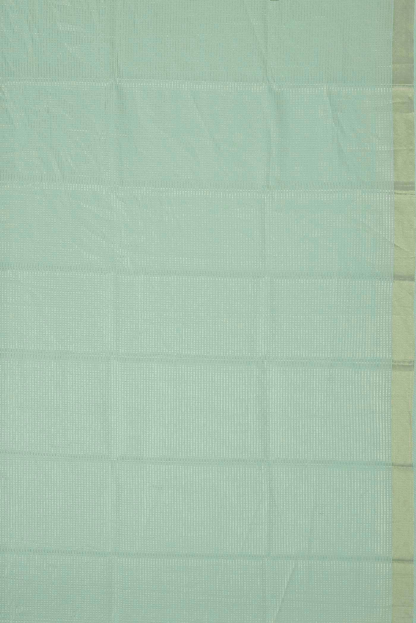Light Green Maheshwari Silk Cotton Saree