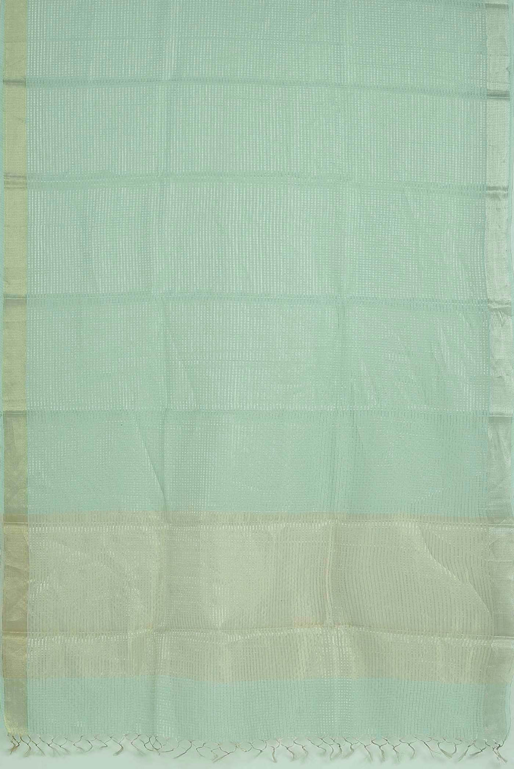 Light Green Maheshwari Silk Cotton Saree
