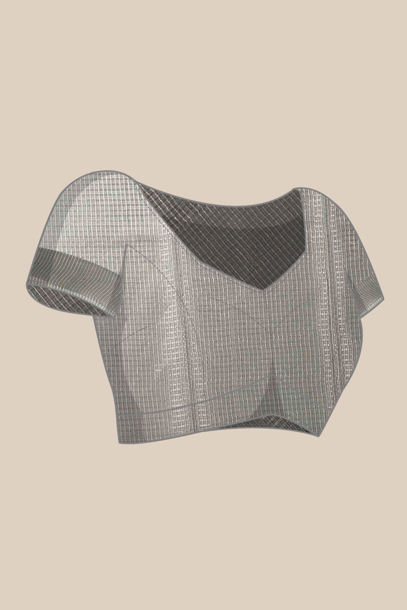 Grey Maheshwari Silk Cotton Saree