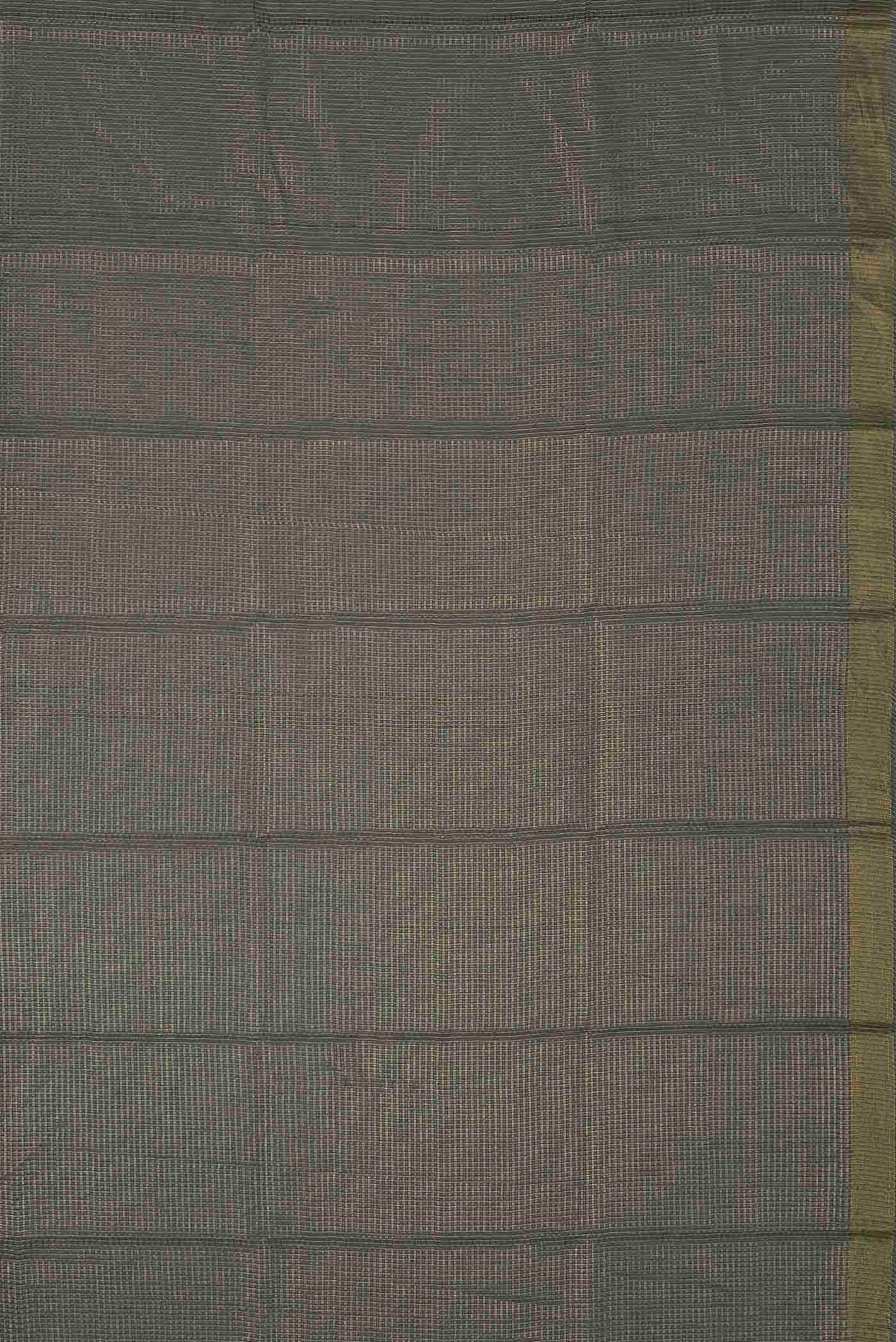 Grey Maheshwari Silk Cotton Saree