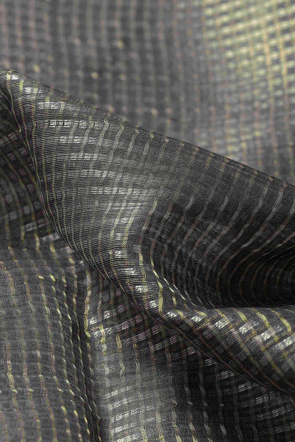 Grey Maheshwari Silk Cotton Saree