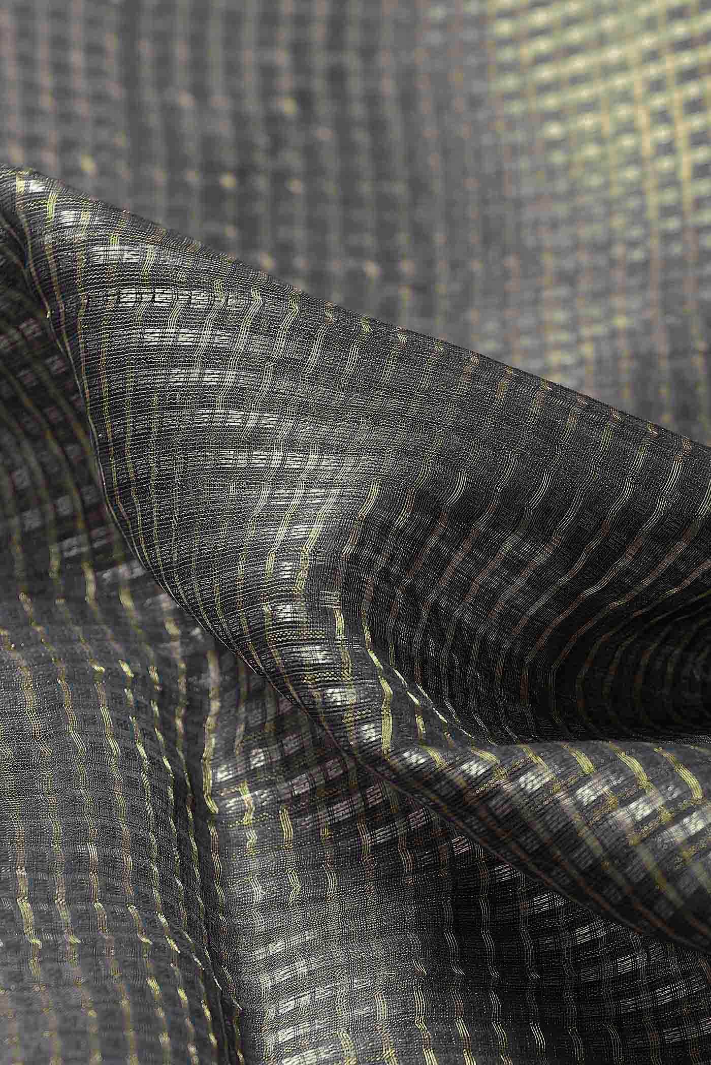 Grey Maheshwari Silk Cotton Saree