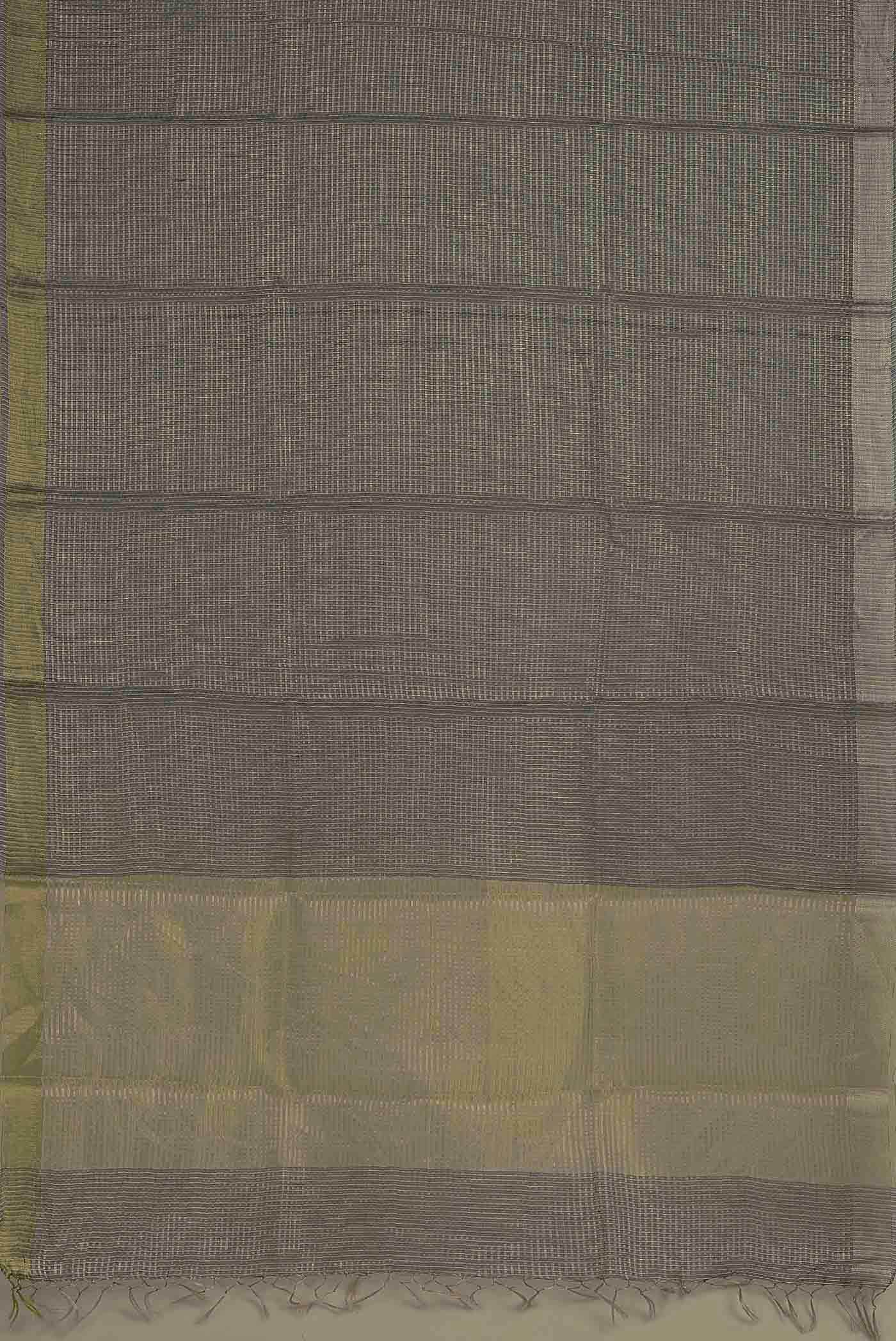 Grey Maheshwari Silk Cotton Saree