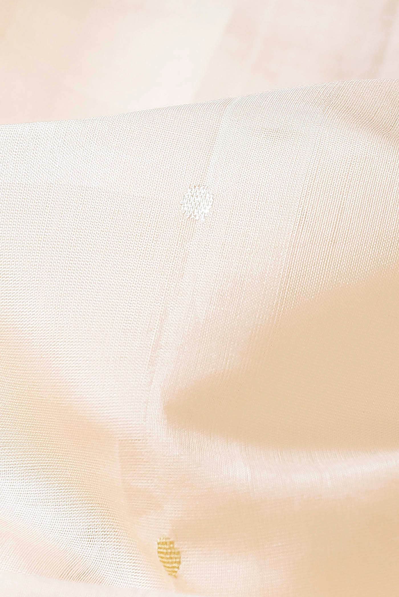 Peach Bhagalpuri Tussar Silk Saree