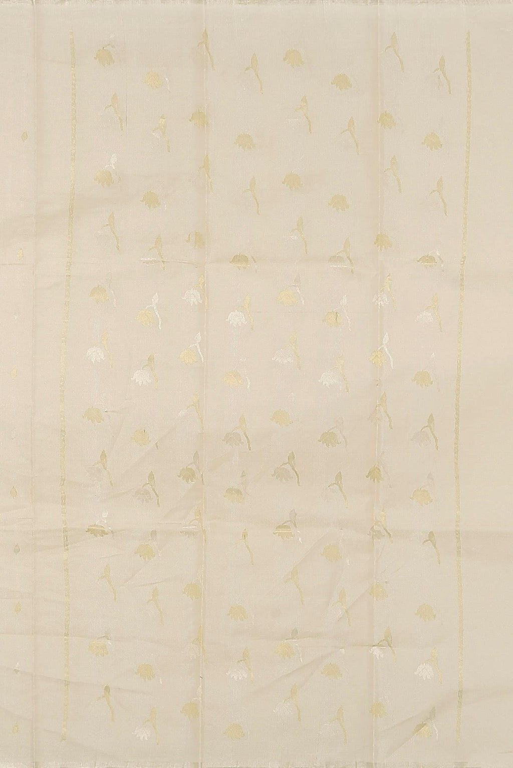 Cream Bhagalpuri Tussar Silk Saree