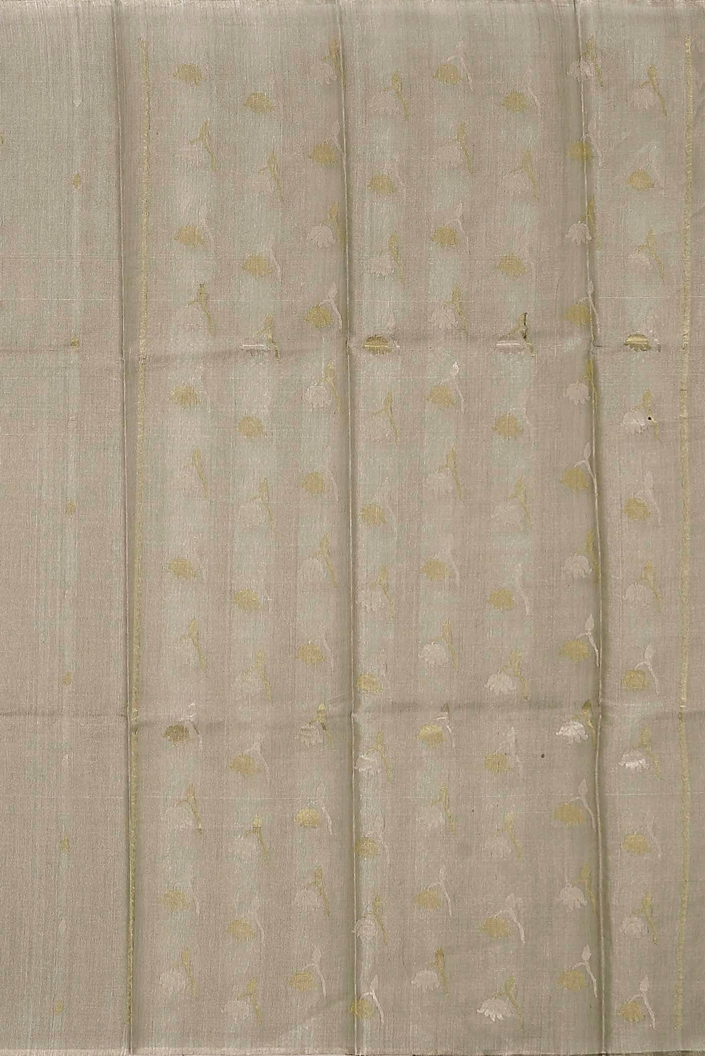 Green Bhagalpuri Tussar Silk Saree