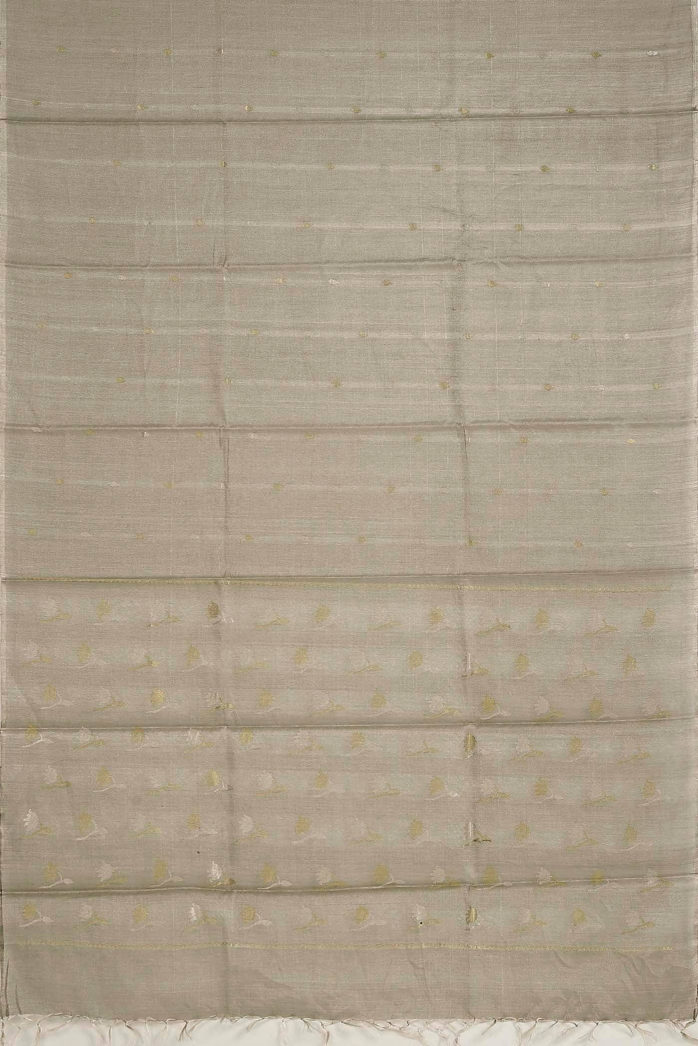 Green Bhagalpuri Tussar Silk Saree