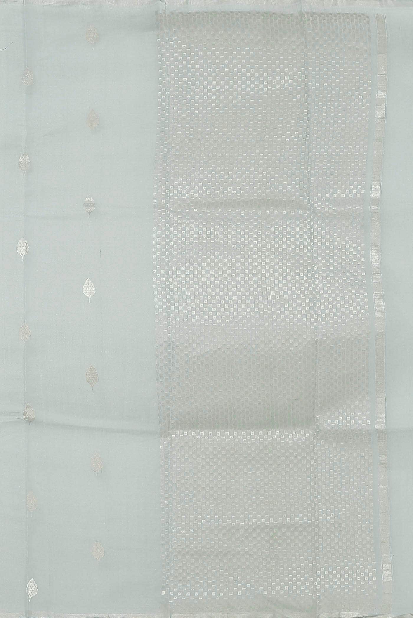 Blue Bhagalpuri Tussar Silk Saree