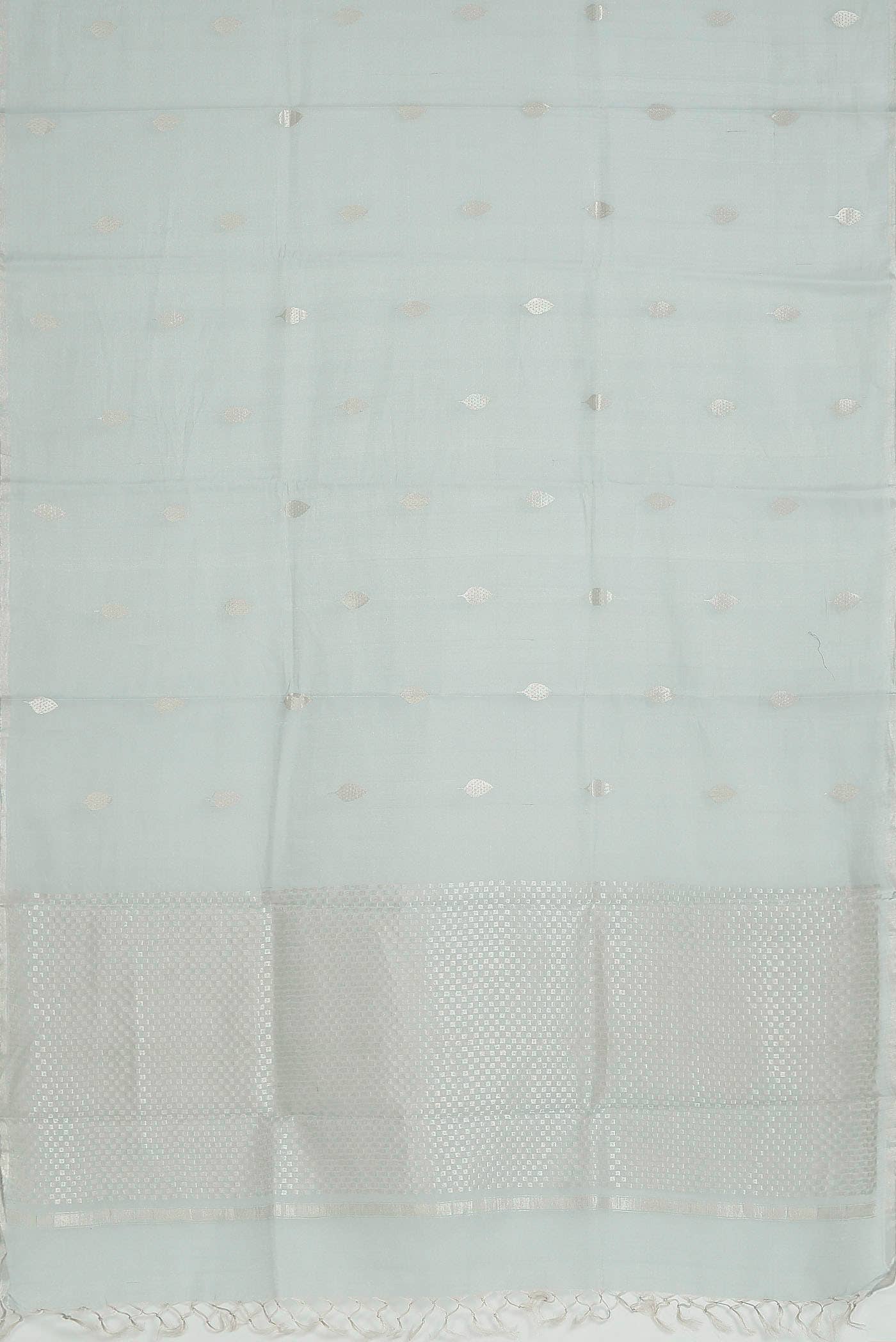 Blue Bhagalpuri Tussar Silk Saree