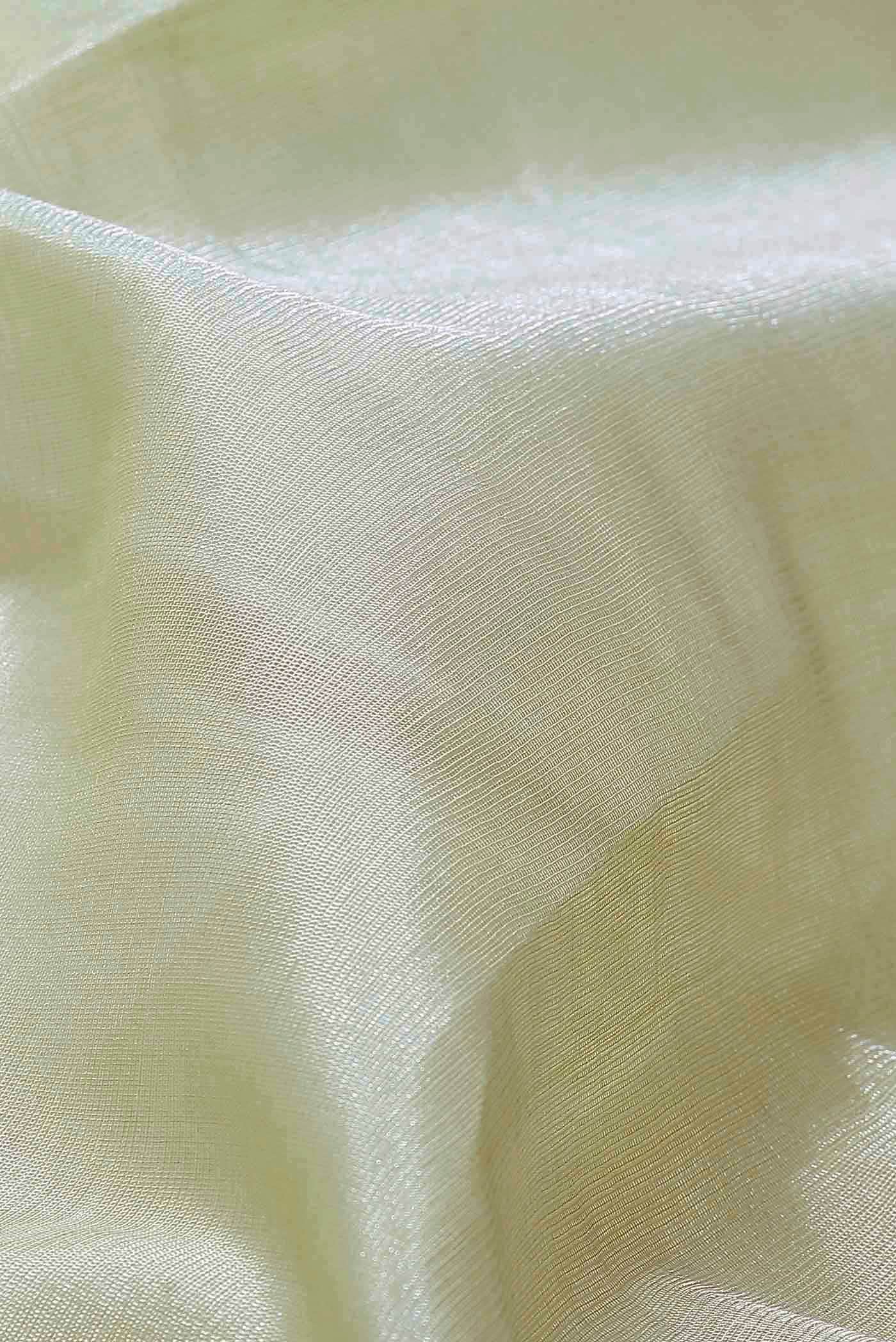 Yellow Bhagalpuri Tussar Silk Saree