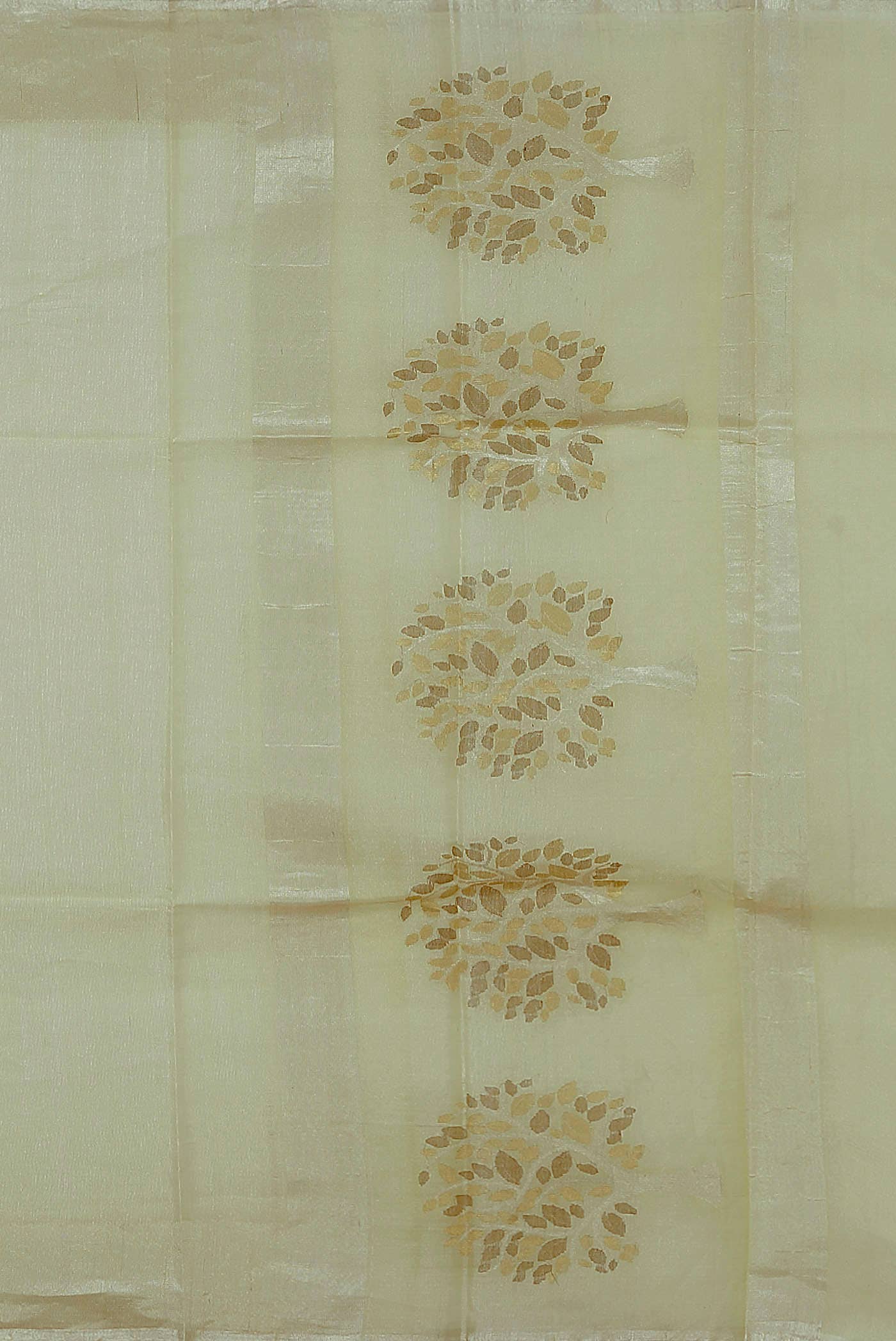 Yellow Bhagalpuri Tussar Silk Saree