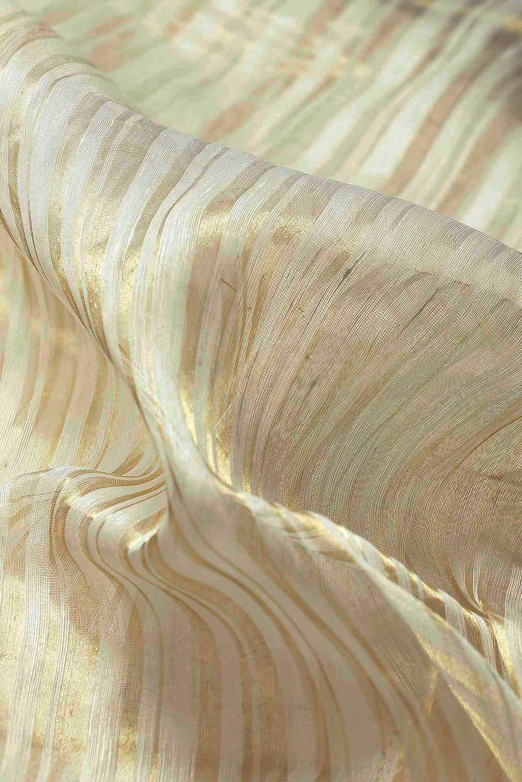Cream Maheshwari Silk Cotton Saree
