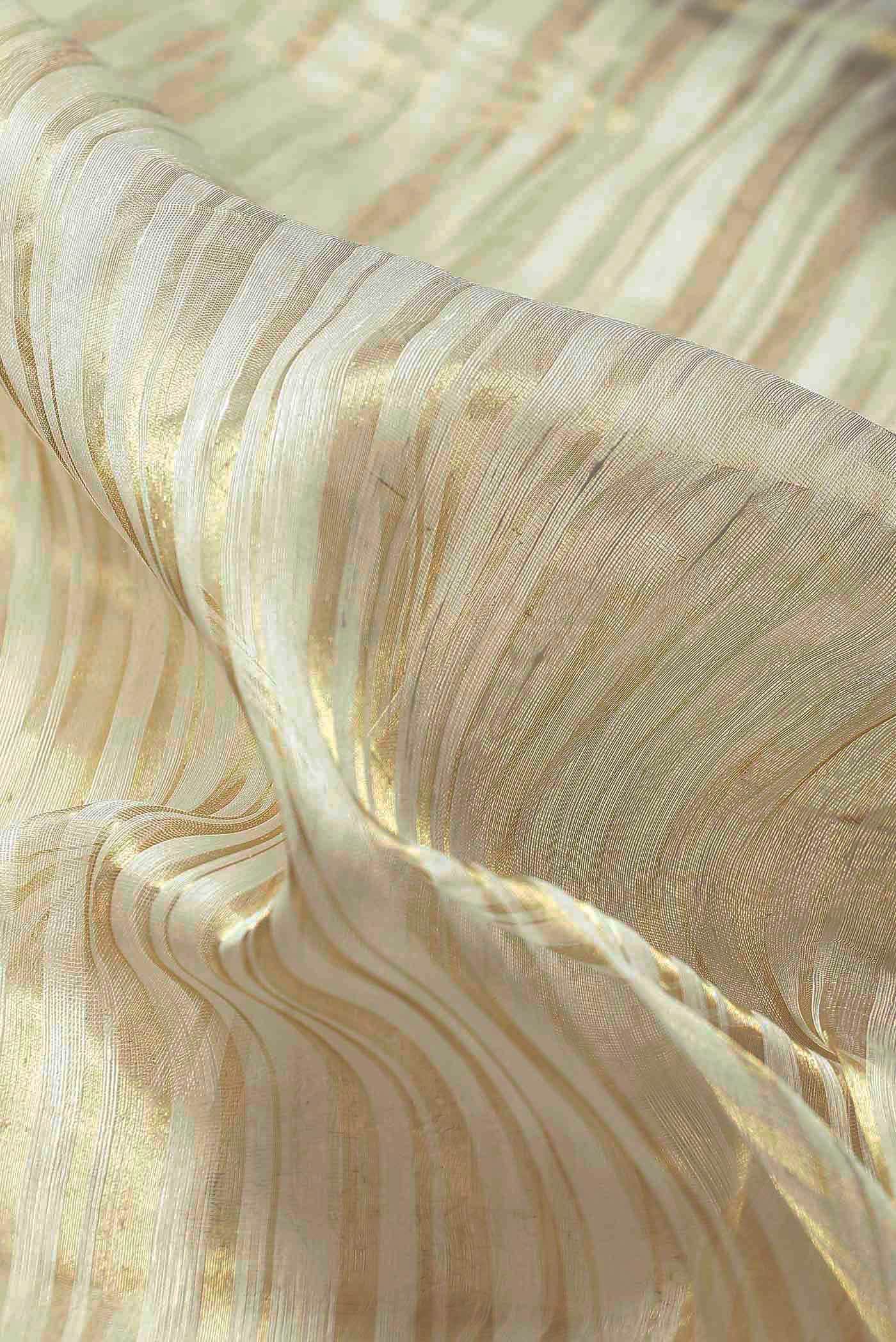 Cream Maheshwari Silk Cotton Saree