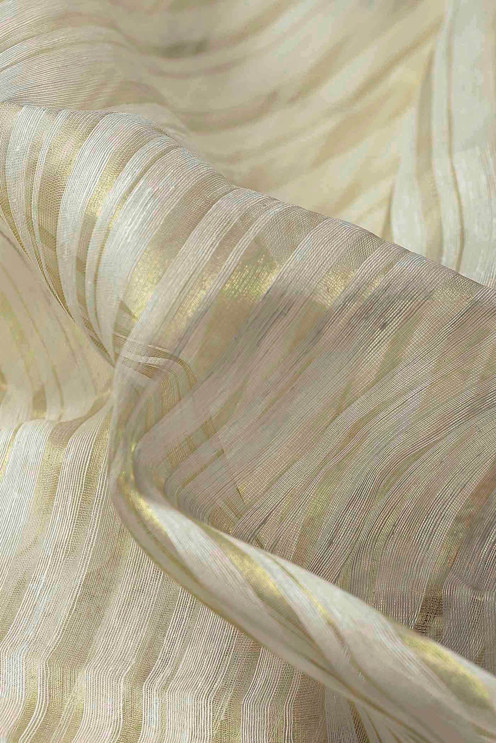 Cream Maheshwari Silk Cotton Saree