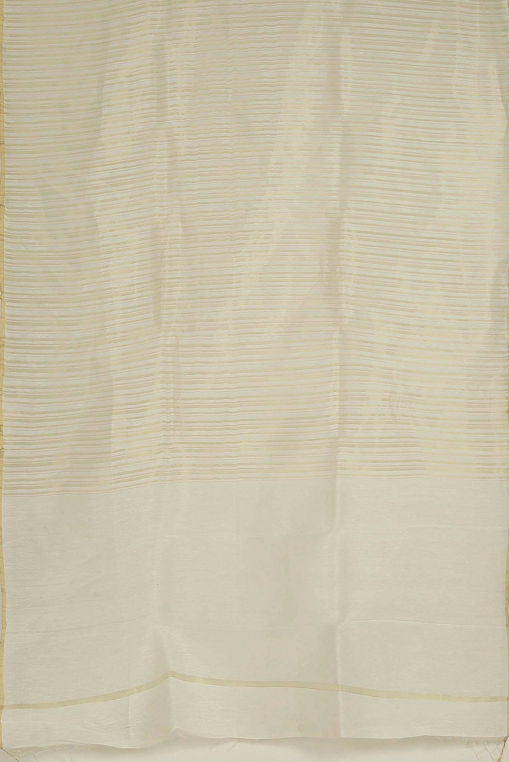 Cream Maheshwari Silk Cotton Saree