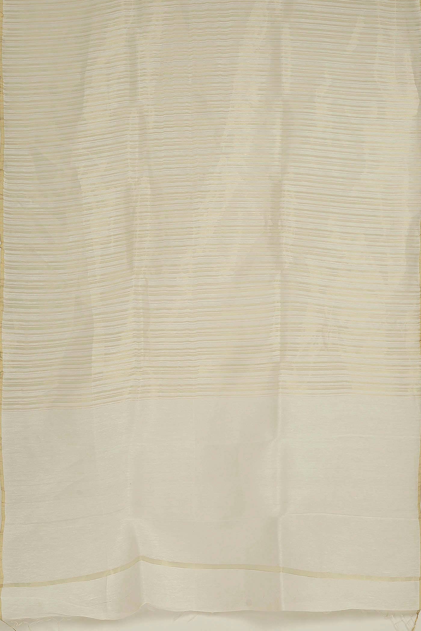 Cream Maheshwari Silk Cotton Saree