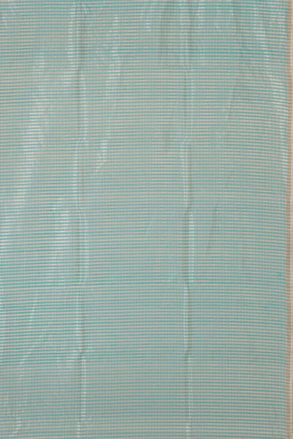 Turquoise Tussar Silk Saree