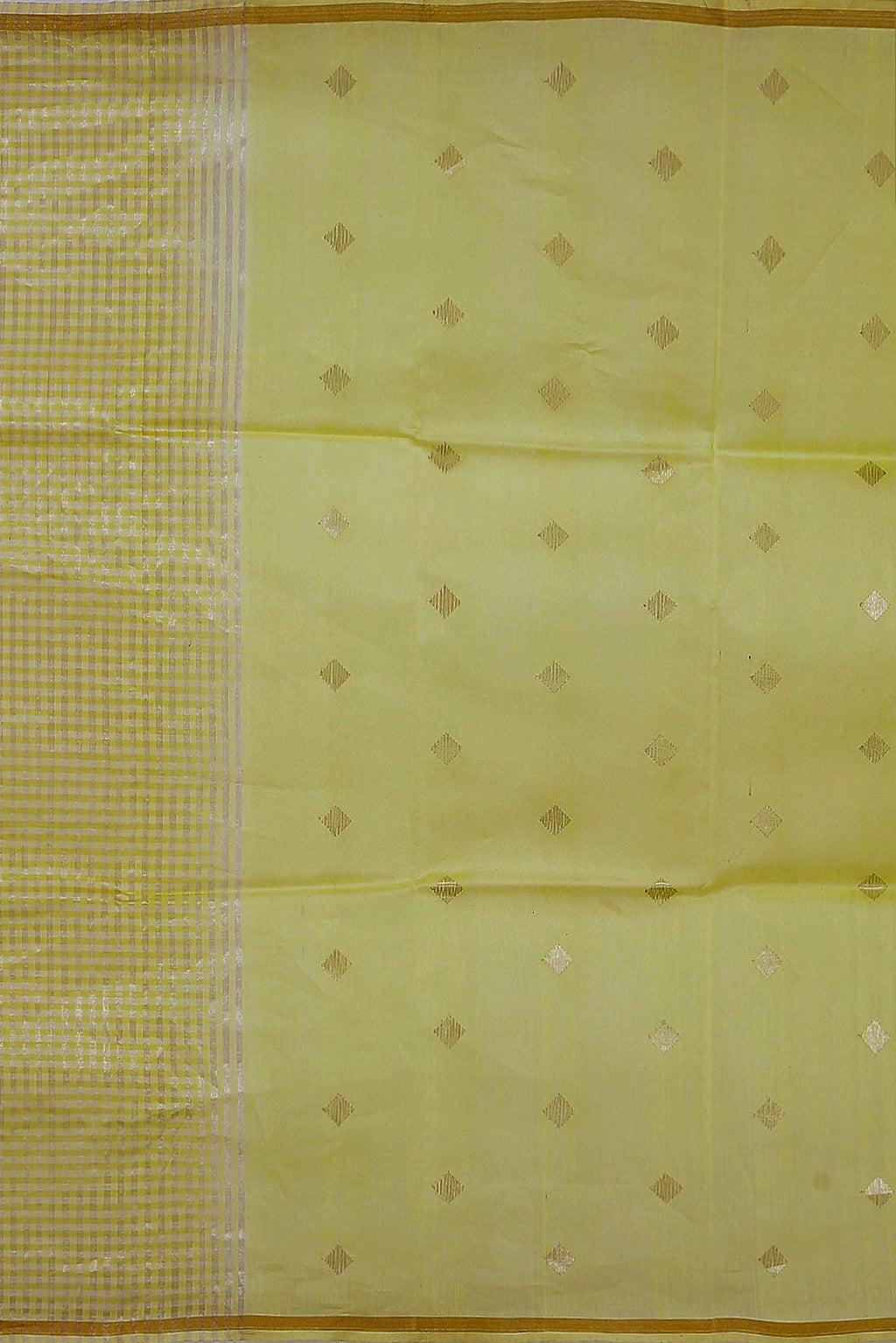 Yellow Tussar Silk Saree