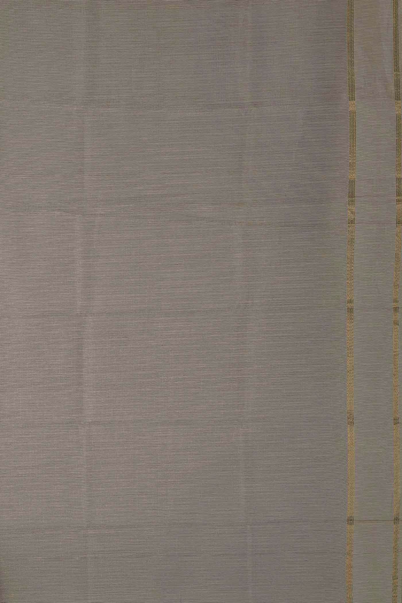 Grey Maheshwari Silk Cotton Saree