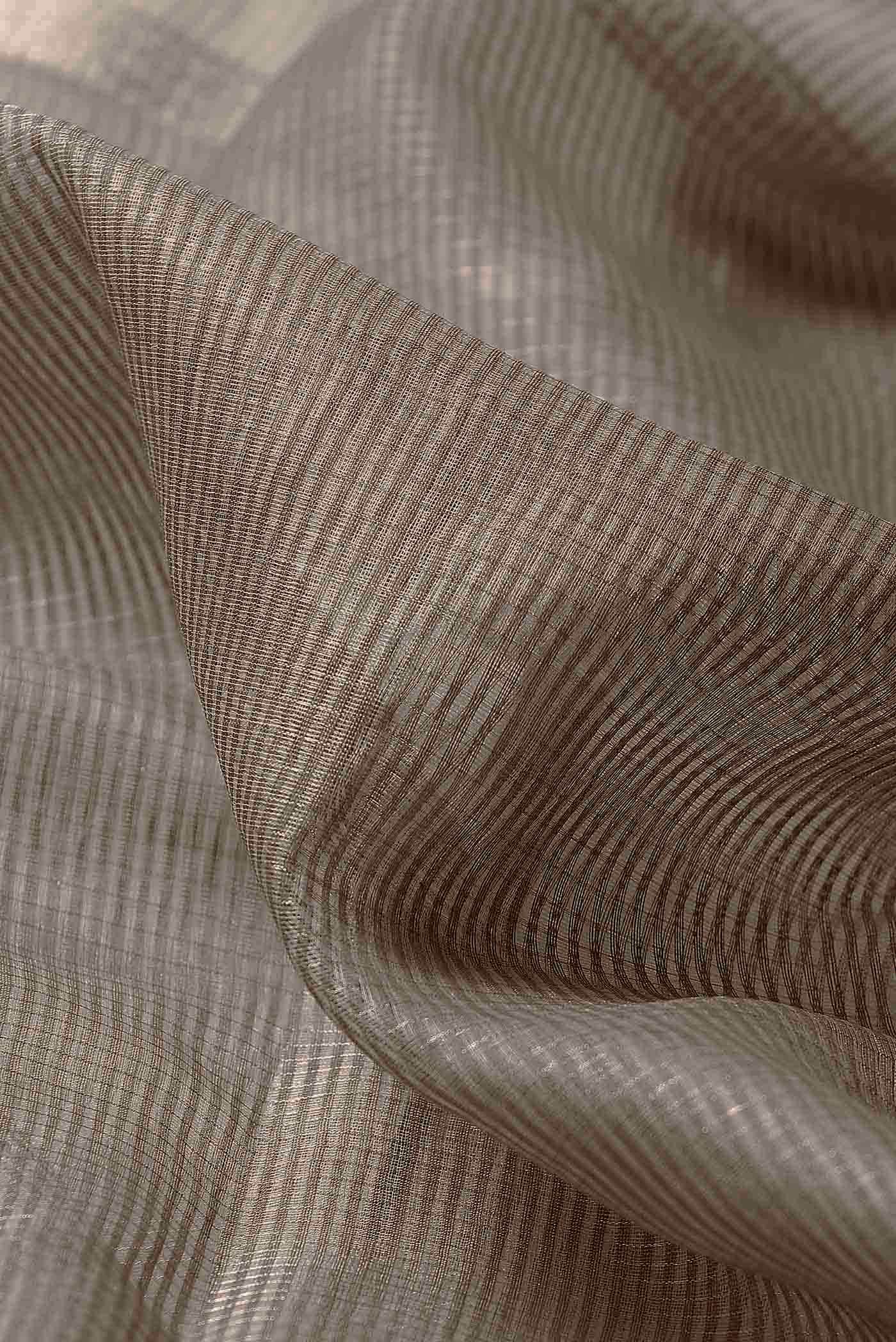 Grey Maheshwari Silk Cotton Saree