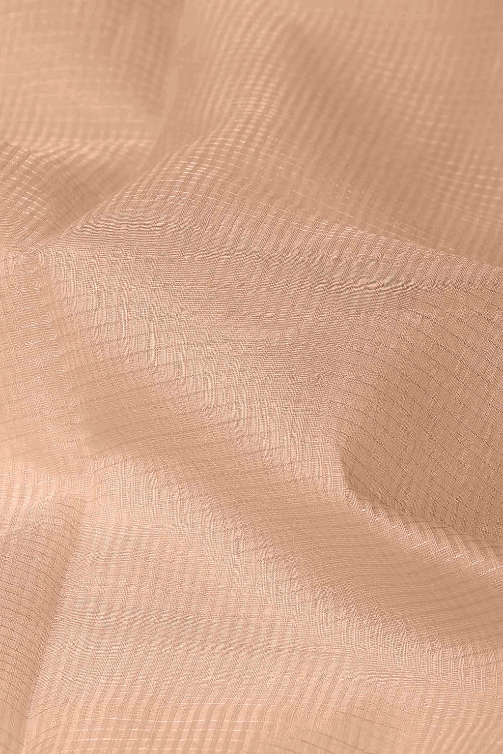 Peach Maheshwari Silk Cotton Saree