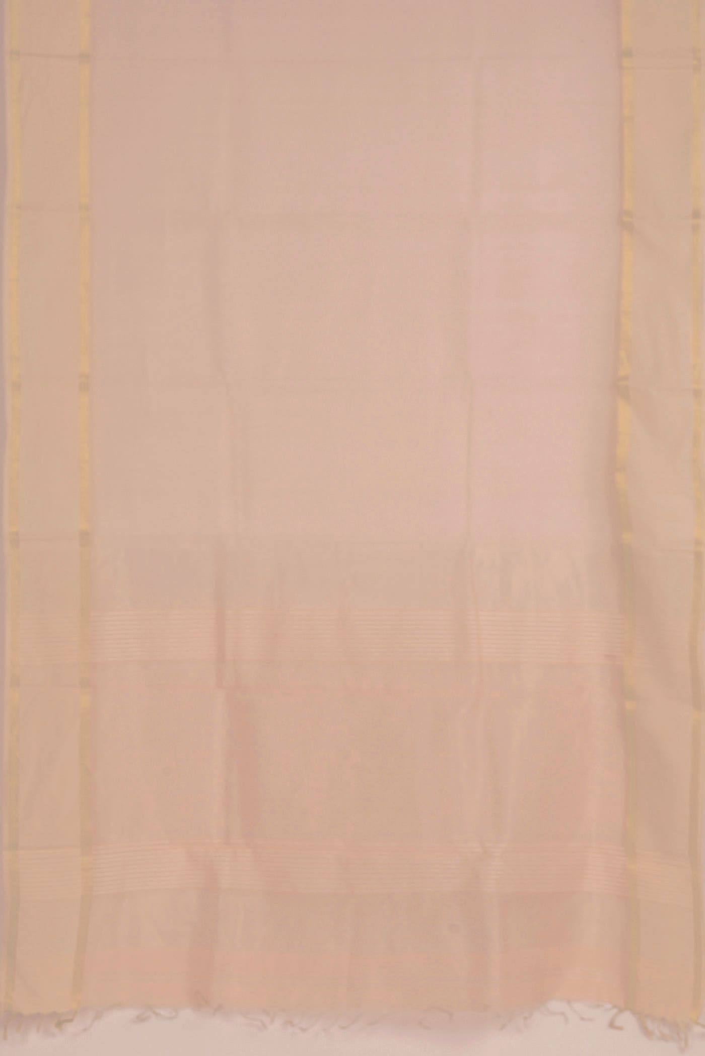 Peach Maheshwari Silk Cotton Saree